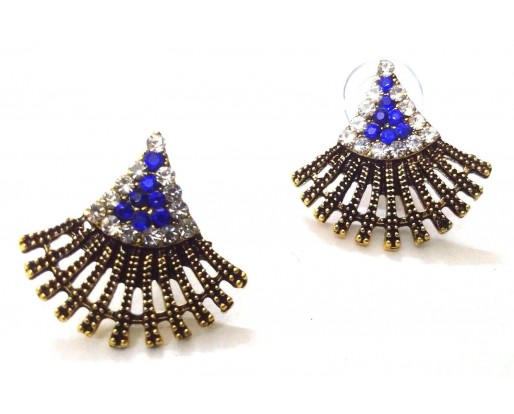 Golden Oxidized Earring Ethnic Imitation Jhumka Jhumki Jewelry Dangle Drop EA385